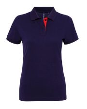 Asquith and Fox - AQ022 - LADIES CONTRAST POLO - Image 6