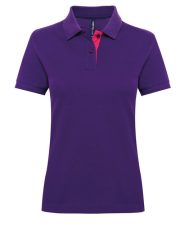 Asquith and Fox - AQ022 - LADIES CONTRAST POLO - Image 4