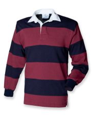 Front Row - FR8 - SEWN STRIPE LONG SLEEVE RUGBY SHIRT - Image 5