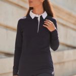 Front Row - FR101 - LADIES LONG SLEEVE PLAIN RUGBY SHIRT