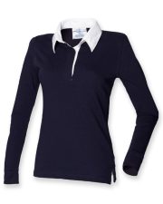 Front Row - FR101 - LADIES LONG SLEEVE PLAIN RUGBY SHIRT - Image 2