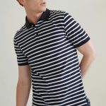 Front Row - FR230 - STRIPED JERSEY POLO SHIRT