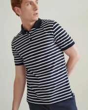 Front Row - FR230 - STRIPED JERSEY POLO SHIRT