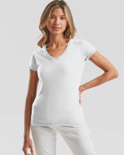 Fruit of the Loom - SS156 - LADIES ICONIC 150 V NECK T