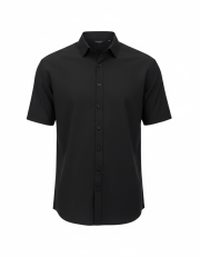 Henbury - H588 - SHORT SLEEVE COTTON FEEL SHIRT - Image 3
