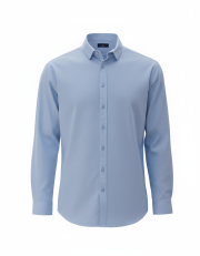Henbury - H582 - LONG SLEEVE COTTON FEEL SHIRT - Image 3