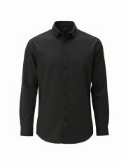 Henbury - H582 - LONG SLEEVE COTTON FEEL SHIRT - Image 2