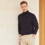 Henbury - H020 - ROLL NECK LONG SLEEVE TOP
