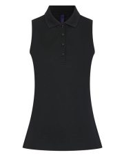 Henbury - H477 - LADIES SLEEVELESS POLO SHIRT - Image 4
