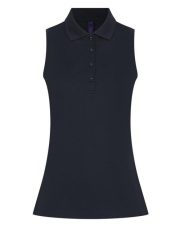 Henbury - H477 - LADIES SLEEVELESS POLO SHIRT - Image 2