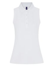 Henbury - H477 - LADIES SLEEVELESS POLO SHIRT - Image 3