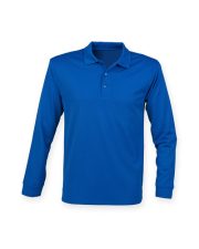 Henbury - H478 - COOLPLUS L/S POLO SHIRT - Image 4
