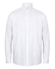 Henbury - H512C - MENS MODERN LONG SLEEVED OXFORD SHIRT - CLASSIC FIT - Image 2