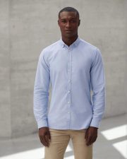 Henbury - H512R - MENS LONG SLEEVE MODERN OXFORD SHIRT - REGULAR FIT