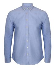 Henbury - H512S - MENS LONG SLEEVE MODERN OXFORD SHIRT - SLIM FIT - Image 3