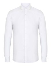 Henbury - H512S - MENS LONG SLEEVE MODERN OXFORD SHIRT - SLIM FIT - Image 2