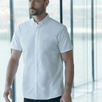 Henbury - H517R - MENS SHORT SLEEVE MODERN OXFORD SHIRT - REGULAR FIT