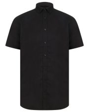 Henbury - H517R - MENS SHORT SLEEVE MODERN OXFORD SHIRT - REGULAR FIT - Image 4