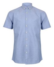 Henbury - H517R - MENS SHORT SLEEVE MODERN OXFORD SHIRT - REGULAR FIT - Image 3