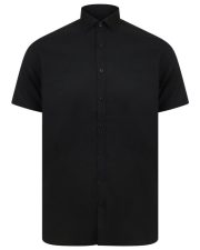 Henbury - H517S - MENS SHORT SLEEVE MODERN OXFORD SHIRT - SLIM FIT - Image 4