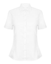 Henbury - H518R - LADIES MODERN SHORT SLEEVE REGULAR FIT OXFORD SHIRT - Image 2