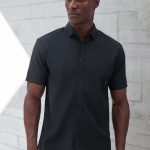 Henbury - H588 - SHORT SLEEVE COTTON FEEL SHIRT
