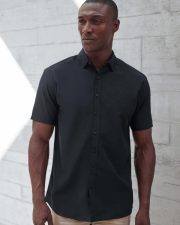 Henbury - H588 - SHORT SLEEVE COTTON FEEL SHIRT