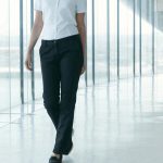 Henbury - H641 - LADIES 65/35 FLAT FRONTED CHINO TROUSERS