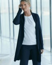 Henbury - H719 - LADIES LONGLINE OPEN CARDIGAN