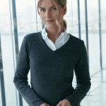 Henbury - H721 - LADIES LIGHTWEIGHT V NECK JUMPER