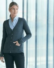 Henbury - H723 - LADIES V BUTTON CARDIGAN