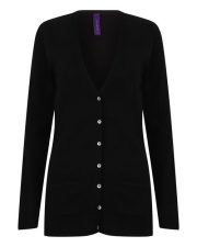 Henbury - H723 - LADIES V BUTTON CARDIGAN - Image 4
