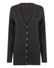Henbury - H723 - LADIES V BUTTON CARDIGAN - Image 2