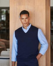 Henbury - H724 - LIGHTWEIGHT SLEEVELESS V-NECK JUMPER