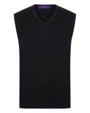 Henbury - H724 - LIGHTWEIGHT SLEEVELESS V-NECK JUMPER - Image 3