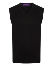 Henbury - H724 - LIGHTWEIGHT SLEEVELESS V-NECK JUMPER - Image 2