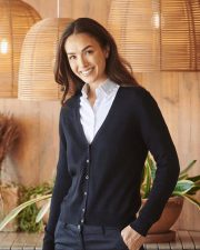 Henbury - H726 - LADIES LIGHTWEIGHT V-NECK CARDIGAN