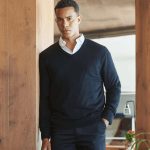 Henbury - H760 - CASHMERE TOUCH ACRYLIC V-NECK JUMPER