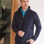 Henbury - H858 - MENS 1/4 ZIP MIRCROFLEECE