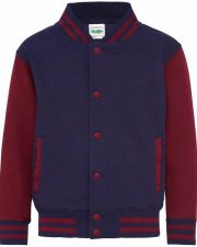 Just Hoods by AWDis - JH043B - KIDS VARSITY JACKET - Image 10
