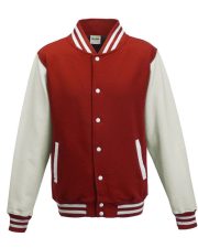 Just Hoods by AWDis - JH043B - KIDS VARSITY JACKET - Image 4