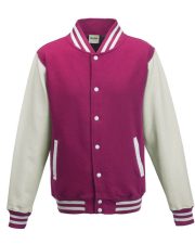 Just Hoods by AWDis - JH043B - KIDS VARSITY JACKET - Image 5