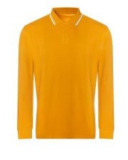 Just Polos - JP103 - LONG SLEEVE TIPPED 100 POLO - Image 3