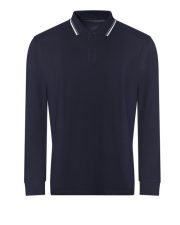 Just Polos - JP103 - LONG SLEEVE TIPPED 100 POLO - Image 4