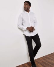 Kustom Kit - KK161 - TAILORED FIT MANDARIN COLLAR LONG SLEEVE SHIRT