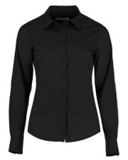 Kustom Kit - KK242 - LADIES TAILORED FIT POPLIN LONG SLEEVE SHIRT - Image 2