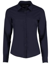 Kustom Kit - KK242 - LADIES TAILORED FIT POPLIN LONG SLEEVE SHIRT - Image 3