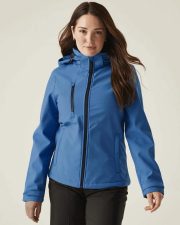 Regatta - RG636 - LADIES VENTURER 3 LAYER HOODED SOFTSHELL