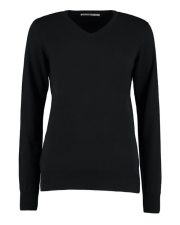 Kustom Kit - KK353 - LADIES CLASSIC FIT ARUNDEL V-NECK LONG SLEEVE SWEATER - Image 2