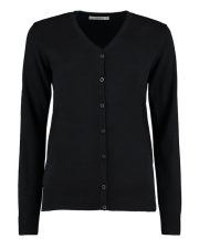 Kustom Kit - KK354 - LADIES CLASSIC FIT ARUNDEL V-NECK LONG SLEEVE CARDIGAN - Image 2